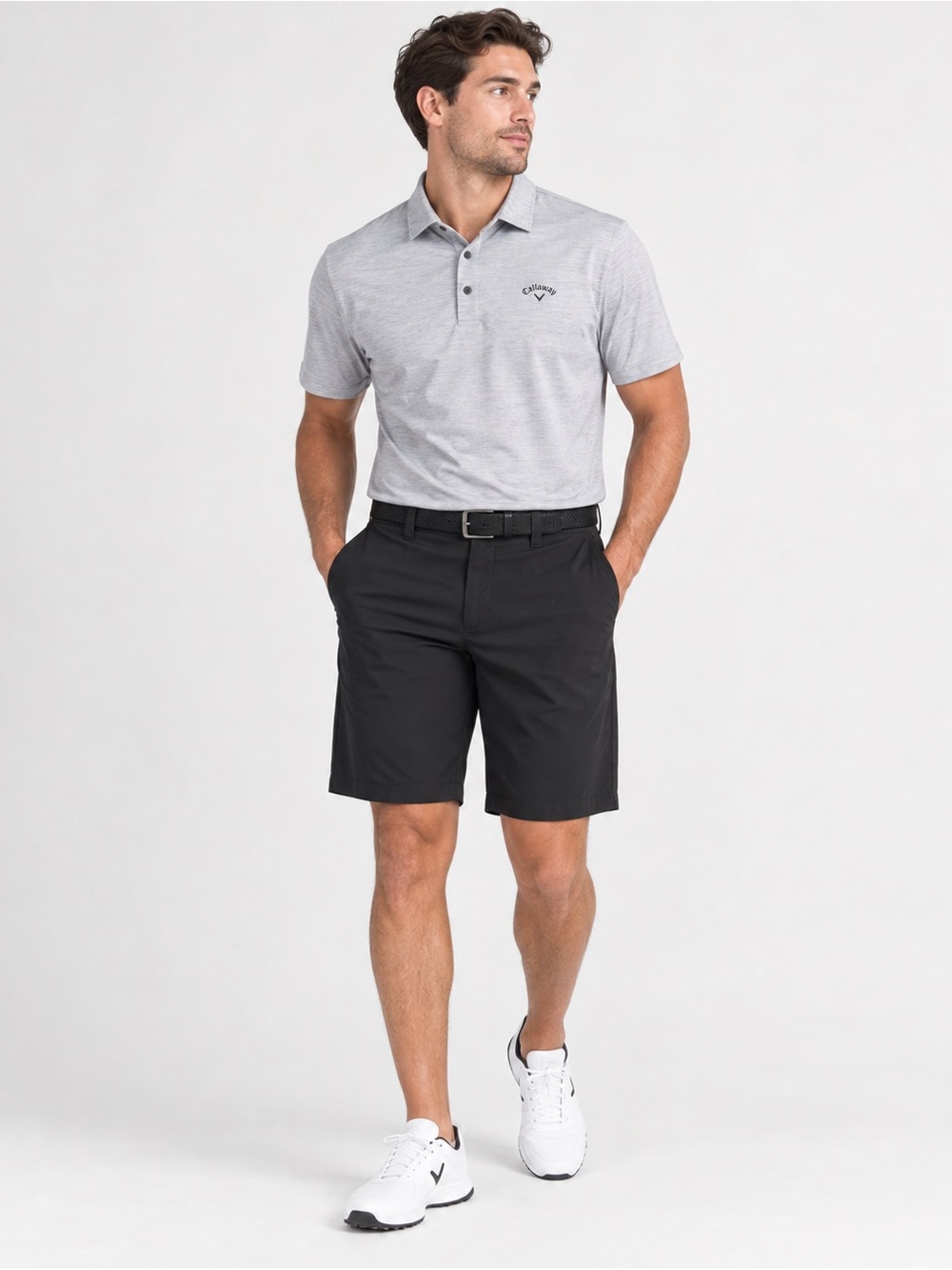 Callaway Men’s Black Stretch Golf Shorts Size 34 10” Inseam